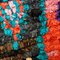 Mehrfarbiger handgeknüpfter marokkanischer Vintage Berber Boucherouite Teppich 10