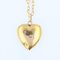 French 18 Karat Yellow Gold & Ruby Heart Shape Pendant and Chain, 1900s 7