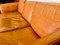 Dänisches Vintage Cognacfarbenes 3-Sitzer Sofa von Morgans Hansen, 1960er 3