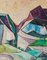 Pièce à l'Huile Cubiste par Dennis Henry Osborne, 1970, Paysage Abstrait 1