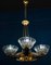 Art Deco Brass Mounted Murano Glass Chandelier from Barovier, 1940, Image 6