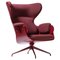 Walnut Plywood & Granat Upholstery Lounge Armchair by Jaime Hayon 1