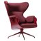 Walnut Plywood & Granat Upholstery Lounge Armchair by Jaime Hayon, Image 1