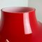 Lámpara de mesa hongo alemana de vidrio rojo de Hustadt Lights, años 70, Imagen 10