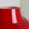 German Red Glass Table Mushroom Desktop Light from Hustadt Lights, 1970s 8