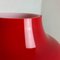 Lámpara de mesa hongo alemana de vidrio rojo de Hustadt Lights, años 70, Imagen 8