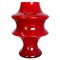 German Red Glass Table Mushroom Desktop Light from Hustadt Lights, 1970s, Image 1