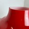 Lámpara de mesa hongo alemana de vidrio rojo de Hustadt Lights, años 70, Imagen 9