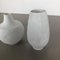 Vases Feuille Op Art en Porcelaine par Heinrich Selb, Allemagne, 1970s, Set de 3 10