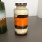 German Multicolor Fat Lava Vase Pottery by Scheurich, 1970s, Set of 3 13