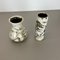 German Ceramic Studio Pottery Vase by Gerhard Liebenthron, 1980s, Set of 2 3