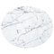 Round White Carrara Marble Cheese Plate from FiammettaV Home Collection, Image 1