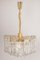 Austrian Gilt Brass Crystal Glass Light Fixture from Kalmar, 1970 2