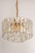 Austrian Gilt Brass Crystal Glass Light Fixture from Kalmar, 1970 6