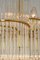 German Gilt Brass and Crystal Glass Rods Chandelier by Palwa, 1970s 6
