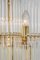 German Gilt Brass and Crystal Glass Rods Chandelier by Palwa, 1970s 10