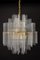German Gilt Brass and Crystal Glass Rods Chandelier by Palwa, 1970s 14