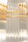German Gilt Brass and Crystal Glass Rods Chandelier by Palwa, 1970s 12