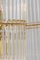 German Gilt Brass and Crystal Glass Rods Chandelier by Palwa, 1970s 11