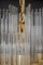 German Gilt Brass and Crystal Glass Rods Chandelier by Palwa, 1970s 16