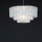 German Ice Glass Tube Chandelier from Doria Leuchten, 1960s 8