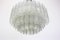 German Ice Glass Tube Chandelier from Doria Leuchten, 1960s 5