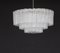 German Ice Glass Tube Chandelier from Doria Leuchten, 1960s 7