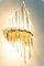 Lámparas de pared italianas de cristal al estilo de Venini, años 70. Juego de 2, Imagen 7