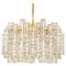 German Murano Glass Tubes Chandelier by Doria, 1960s 1