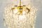 Lámpara de araña alemana con tubos de cristal de Murano de Doria, años 60, Imagen 4