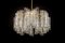 Lámpara de araña alemana con tubos de cristal de Murano de Doria, años 60, Imagen 5