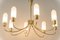 Glass Classic Chandelier in the Style of Stilnovo, 1950s, Image 4