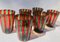 Italian Murano Drinking Glasses in the Style of Gio Ponti, Set of 6 4