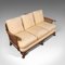Antikes englisches Art Deco Bergere Sofa aus Nussholz 7