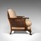 Antique Art Deco English Walnut Bergere Sofa 4