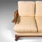 Antique Art Deco English Walnut Bergere Sofa 10