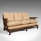 Antique Art Deco English Walnut Bergere Sofa, Image 2