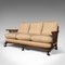 Antique Art Deco English Walnut Bergere Sofa, Image 3