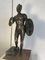Krieger mit Helm, 1900er, Bronze & Marmor 2