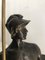 Guerrero con casco, década de 1900, bronce y mármol, Imagen 9