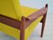 Danish Teak & Kvadrat Wool Chair with Stool, 1970s, Set of 2 14
