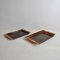 Acrylic Glass Trays in Tortoiseshell Effect with Briar Effect Handles, 1970s, Set of 2 3