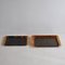 Acrylic Glass Trays in Tortoiseshell Effect with Briar Effect Handles, 1970s, Set of 2 1
