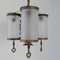 Antique English Frosted Glass Pendant 4