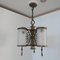 Antique English Frosted Glass Pendant 1
