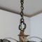 Antique English Frosted Glass Pendant 9