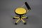 Postmodern Yellow and Black Adjustable Office Chair from Bieffeplast, Italy, 1980 5
