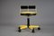 Postmodern Yellow and Black Adjustable Office Chair from Bieffeplast, Italy, 1980 1