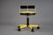 Postmodern Yellow and Black Adjustable Office Chair from Bieffeplast, Italy, 1980, Image 1