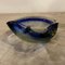 Blue and Green Sommerso Murano Glass Ashtray by Flavio Poli, 1970s 3